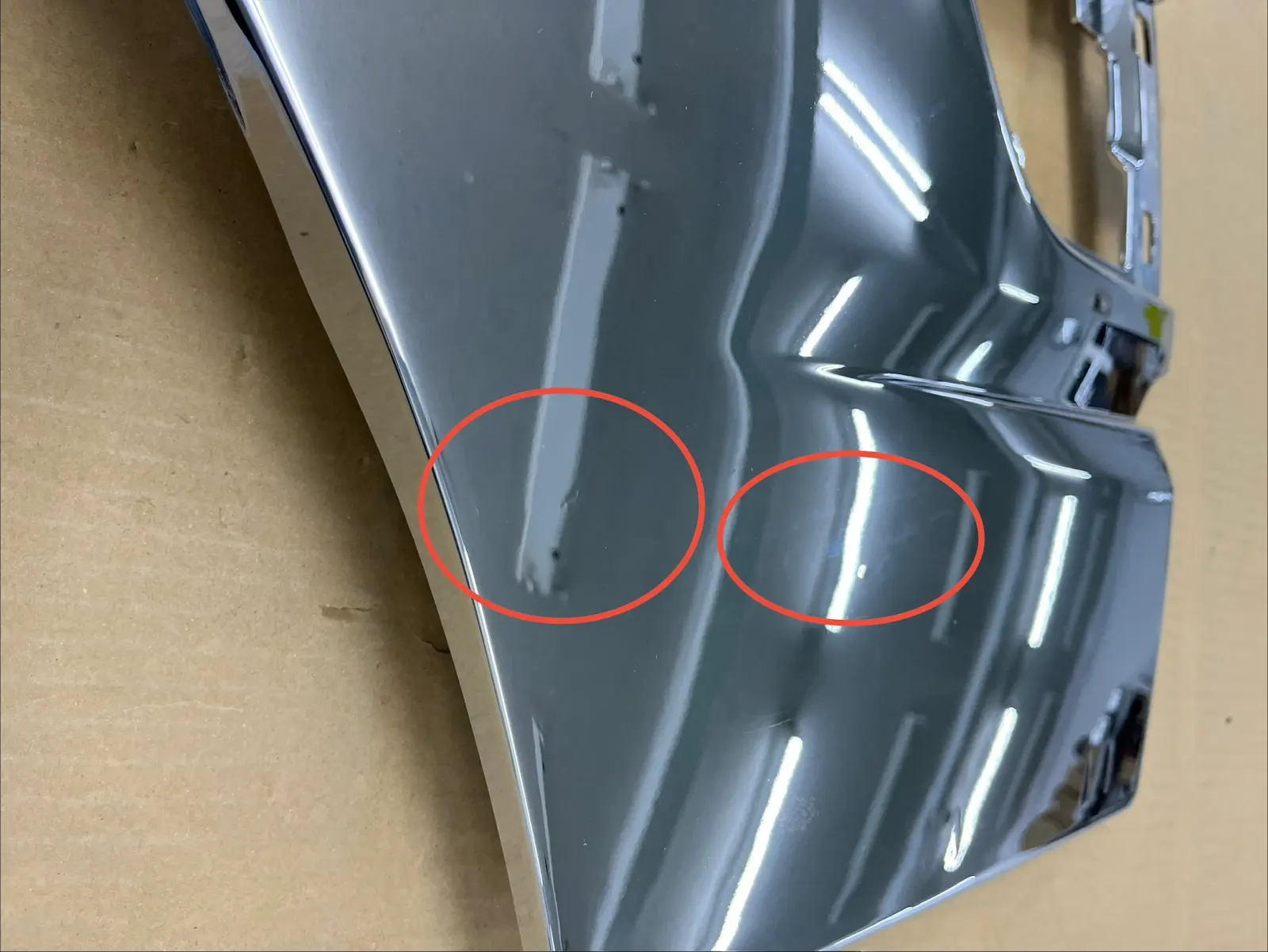 【訳あり品】 メッキ ドアガーニッシュ 左右セット 日野 スペースレンジャー H8119P