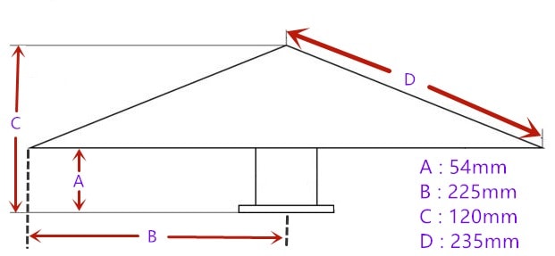 鏡面ステンレス 【19.5インチ】 一文字型 ホイールスピンナー 4穴 4個