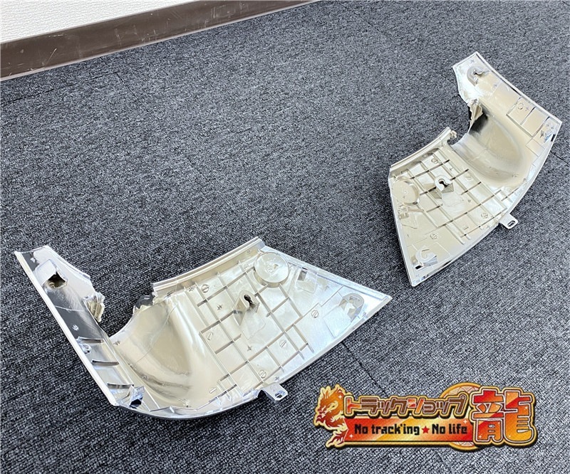メッキ ミラーアームカバー コーナーパネル 左右セット ピラー