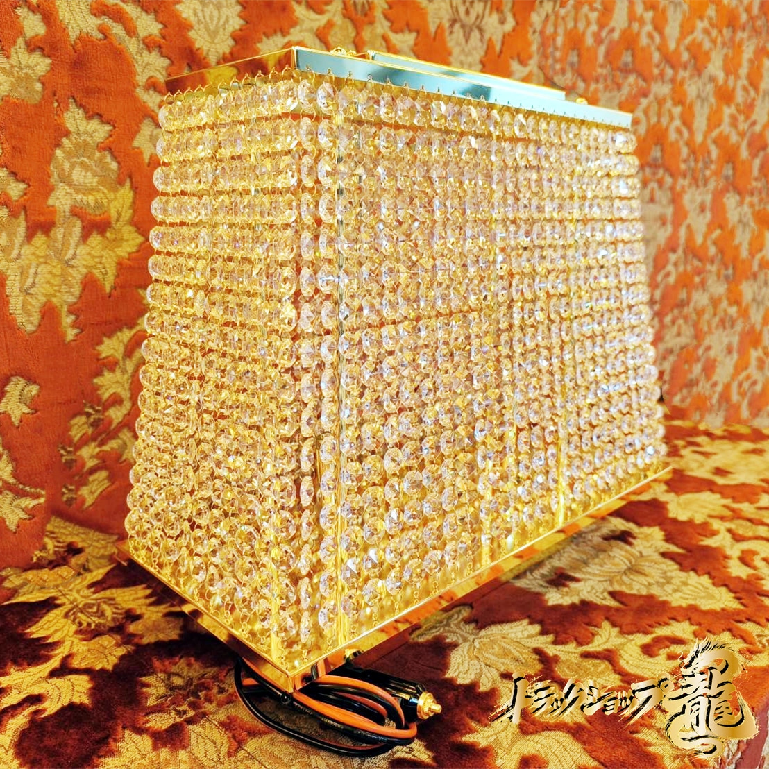 豪華！ビーズ贅沢仕様 富士型 スタンド BA15S口金仕様 シャンデリア 大