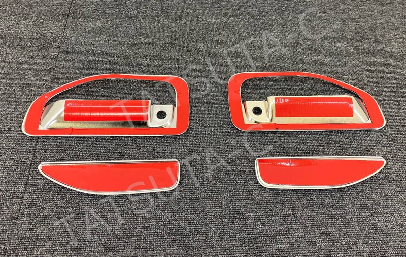 メッキ ドアハンドル ガーニッシュ 左右セット 三菱ふそう ジェネレーションキャンター/ブルーテックキャンター 標準/ワイド M0803P