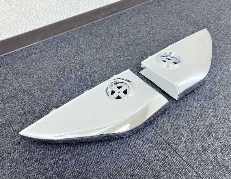 【訳あり品】 メッキ ステップスカート ハイタイプ 左右セット 交換式 日野 17レンジャー H8009P