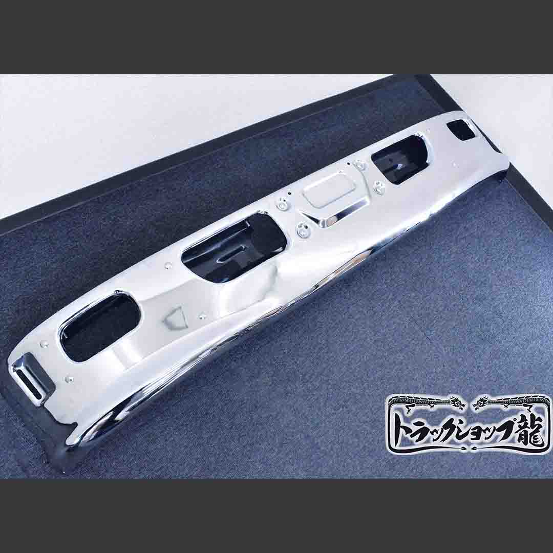 メッキ フロントバンパー フォグランプ＆ステー付き 三菱ふそう NEWキャンター 標準 前期/後期 M0333D