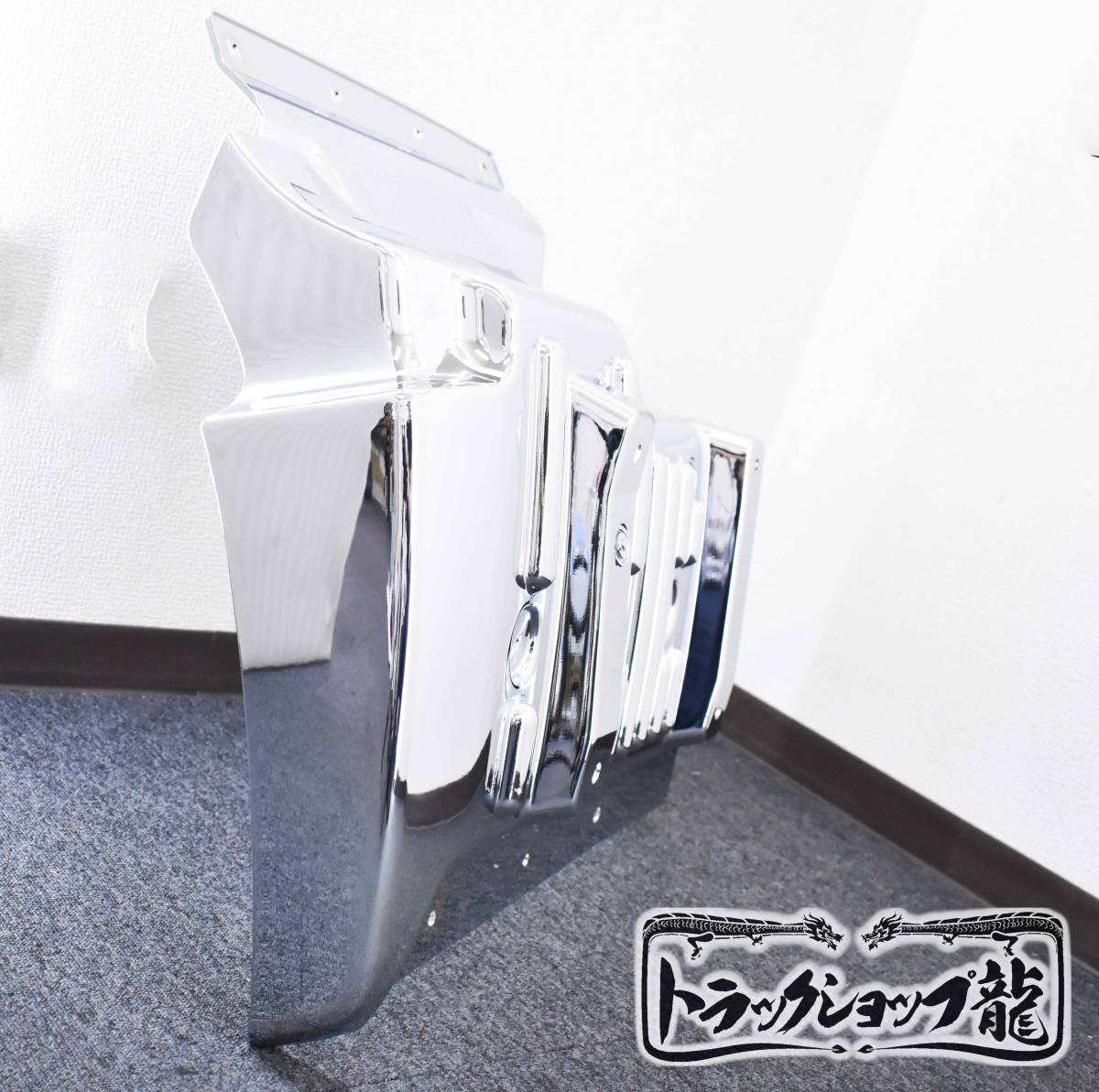 【訳あり品】 メッキ マッドガード 泥除け 交換式 左右セット 日野 17レンジャー H8081D