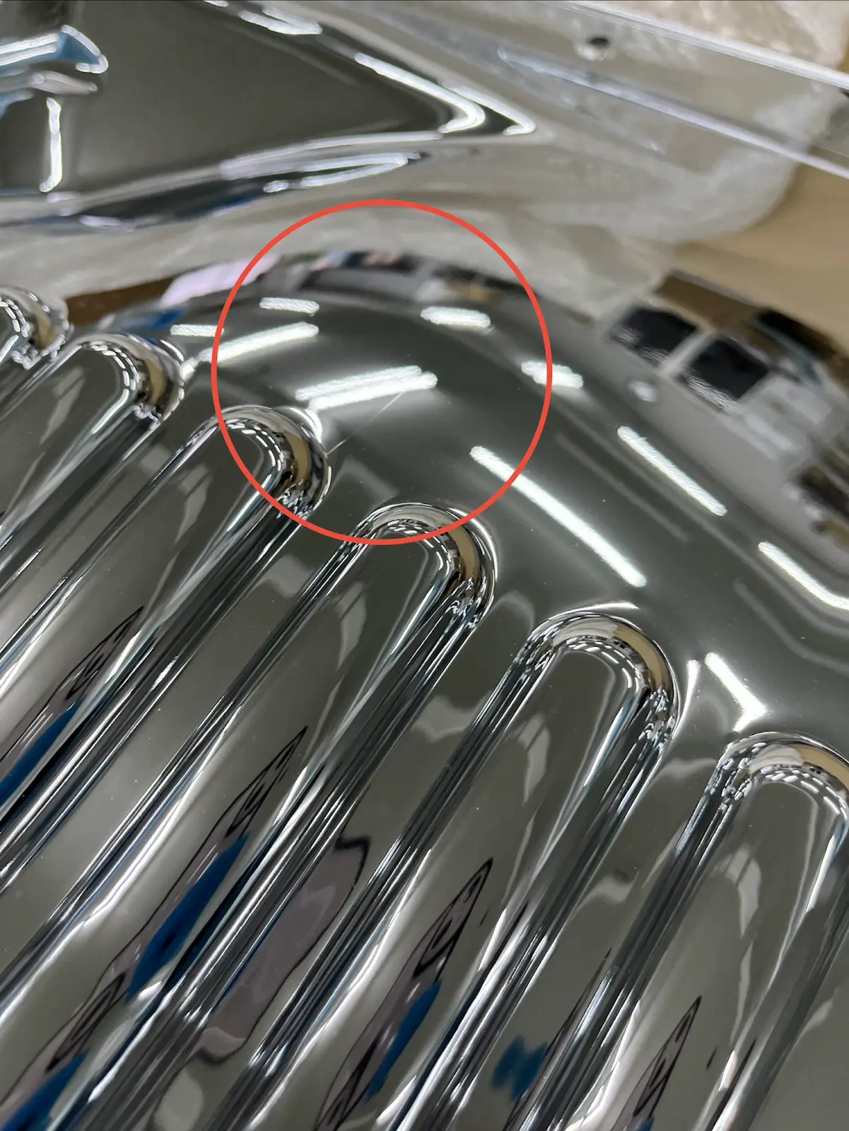 【訳あり品】 メッキ マッドガード 泥除け 交換式 左右セット 日野 17レンジャー H8081D