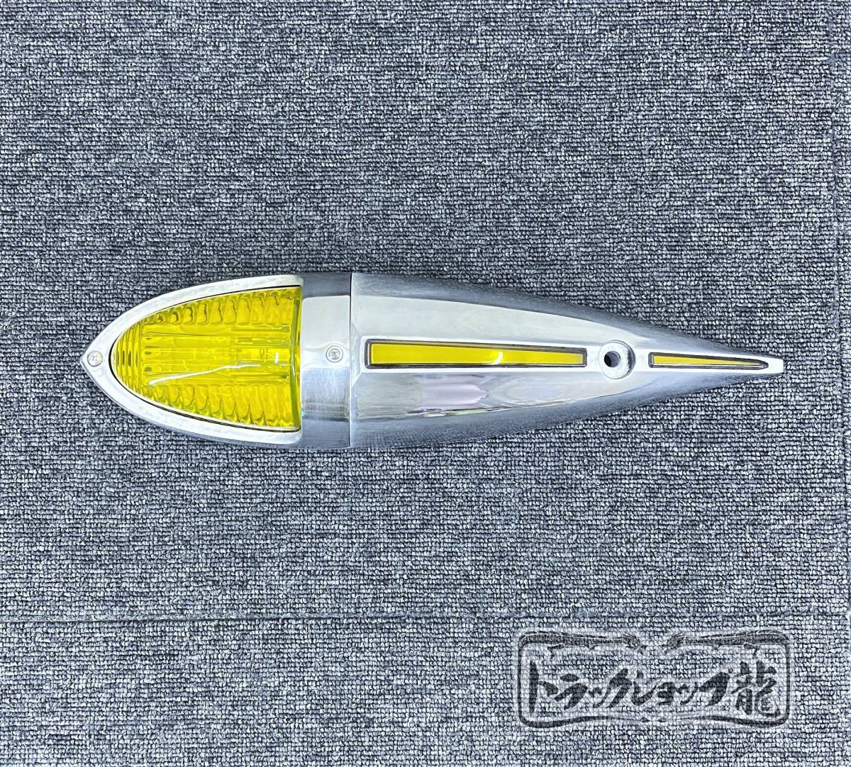 マグネット取付式 ナマズマーカー 五光ナマズ ガラスレンズ 大 ナマズマーカー サイドランプ 背ビレ発光 【瑠璃色】 五光タイプ