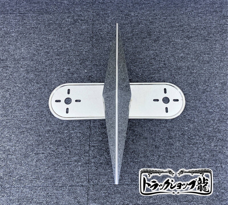 オリジナル 鏡面ステンレス 【17.5インチ】 一文字型 ホイールスピンナー 一体型マーカーステー 左右2個セット リモコンマーカー 8個付き S0028Q