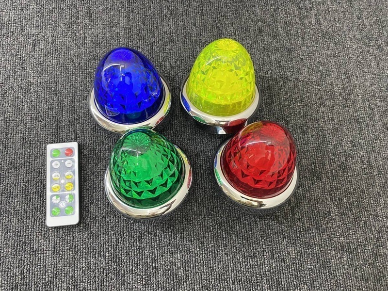 オリジナル 鏡面ステンレス 【17.5インチ】 一文字型 ホイールスピンナー 一体型マーカーステー 左右2個セット リモコンマーカー 8個付き S0028Q