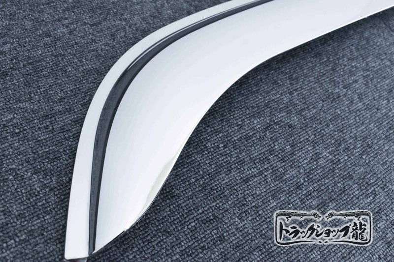 メッキ ドアバイザー ワイドビューピラー用 左右セット 日野 エアループデュトロ 標準車用 H0103P