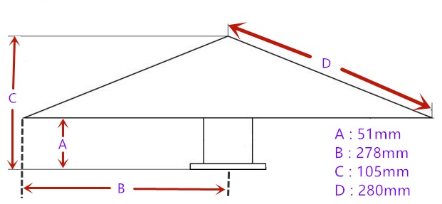 17.5 鱗スピナー 鱗柄ステンレス 【17.5インチ】 ベンツ型 ホイールスピンナー 3