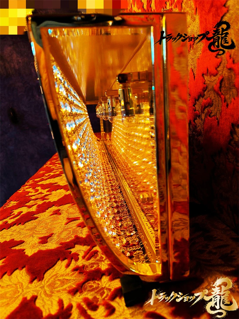 幅140cm壁掛シャンデリア ナイアガラシャンデリア BA15S口金仕様 フルゴールドメッキ クリスタルビーズ ステンレス製・金メッキリング 　