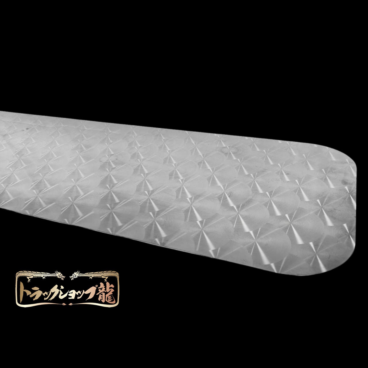 ステンレス リア窓パネル 両面鱗柄 三菱ふそう NEWキャンター ワイド リアウインドウ T0071S