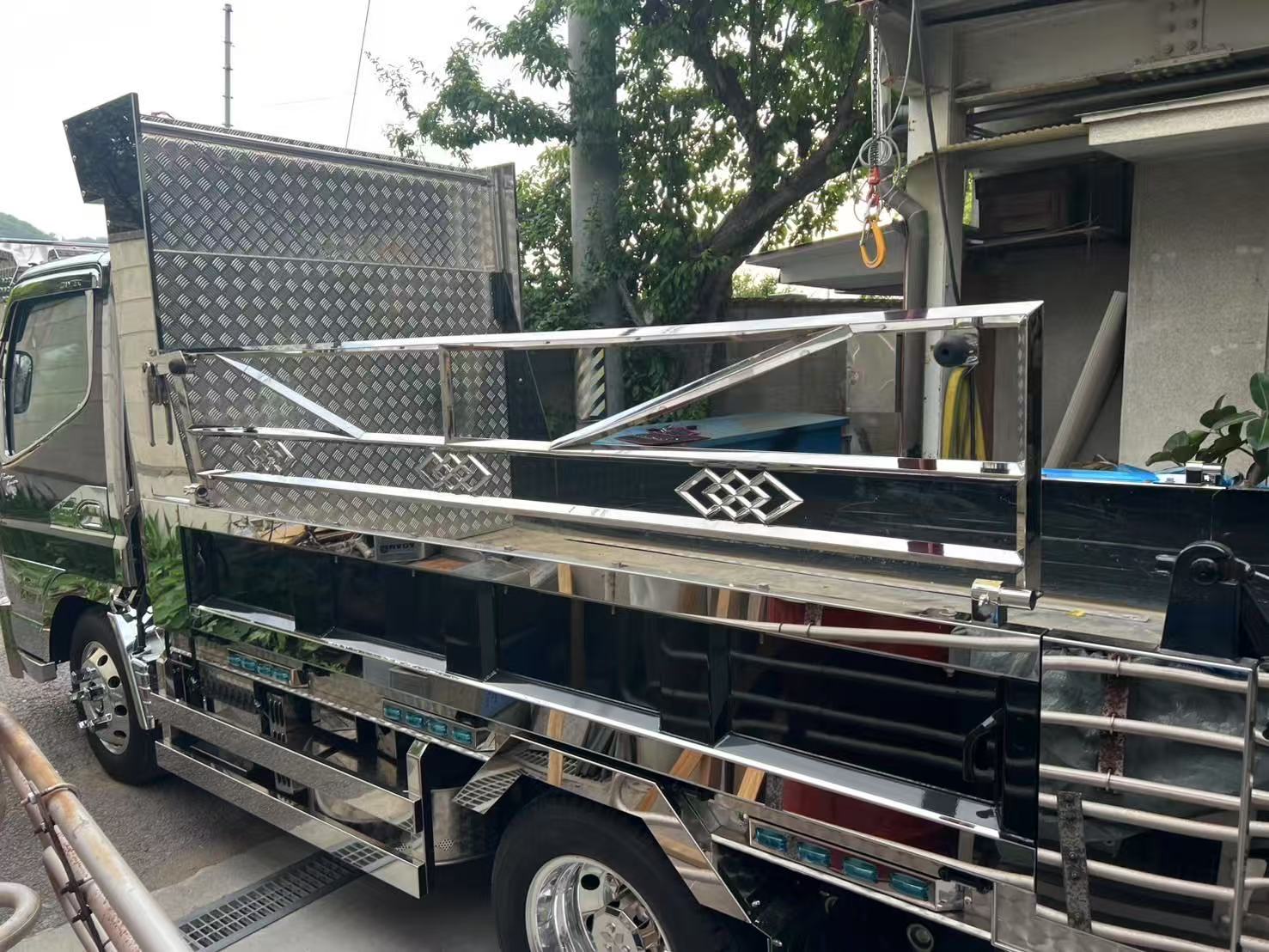 2t、３t用コボレーン ステンレス コボレーン フレーム 2本セット 25mm 角オコシ 角