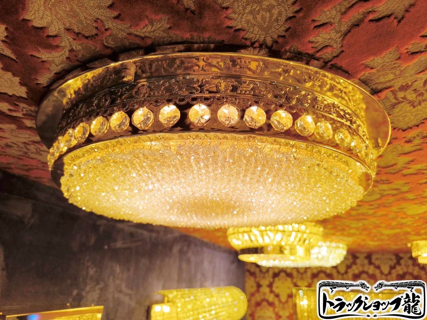 特価【訳有品】 UFO型 Φ450mm 天吊り トラック シャンデリア 1段 E12