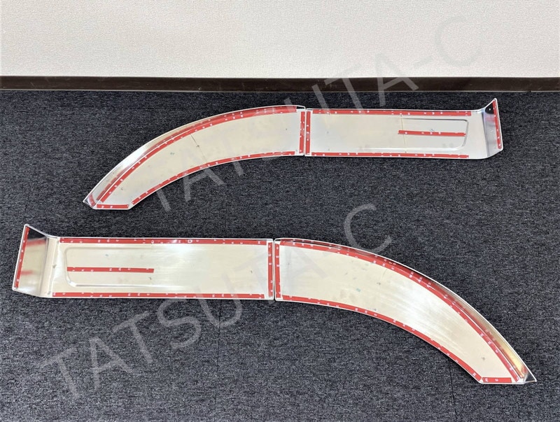 日野 グランドプロフィア メッキ フェンダーカバー 2分割　左右　新品 Amazon | 日野 NEWプロフィア グランドプロフィア メッキ