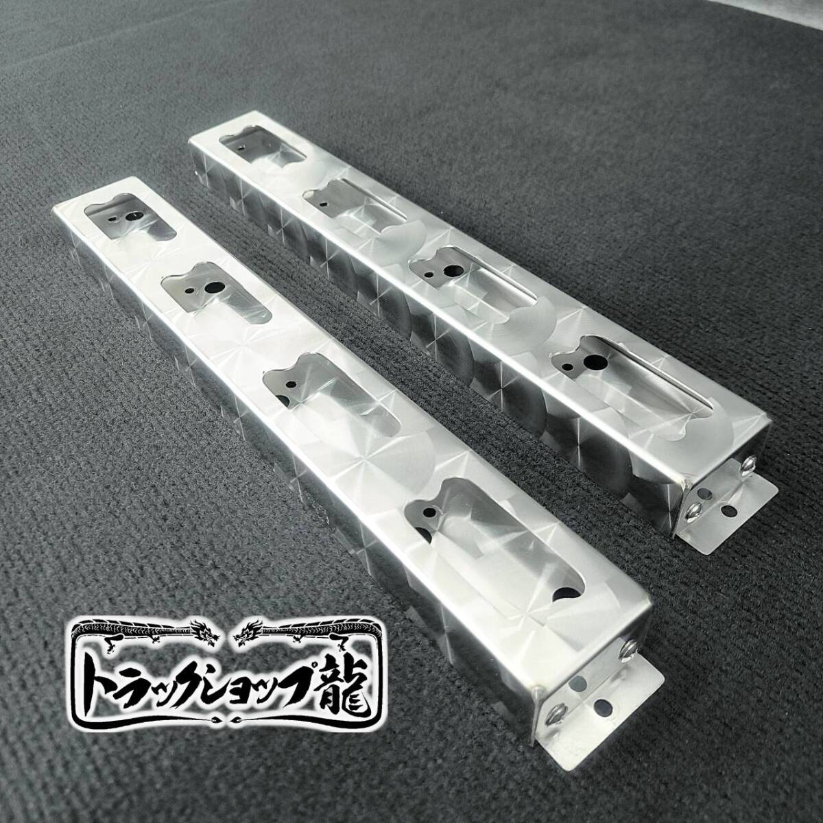 ステンレス 角マーカー＆取付ステーセット 4連タイプ 2個セット