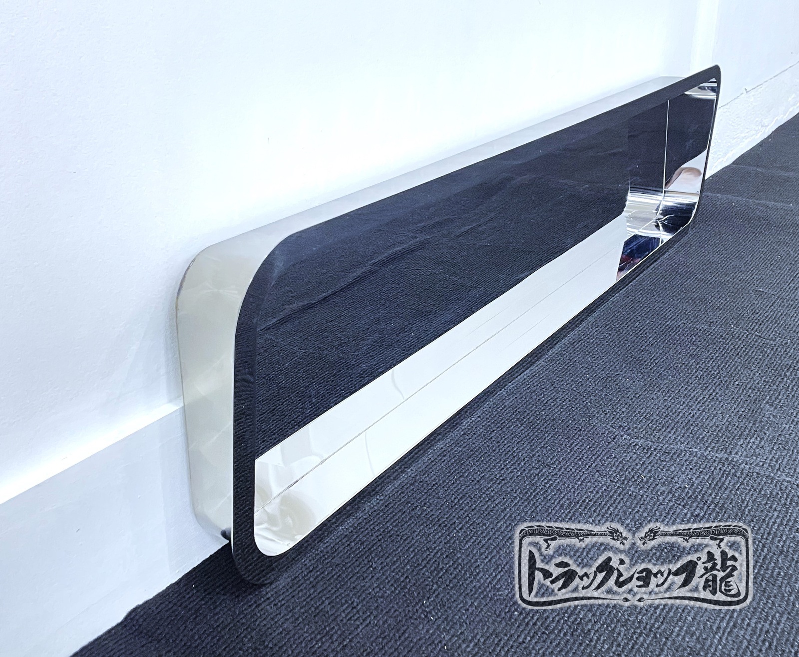 ステンレス 出窓 【鏡面×鱗柄】 薄型タイプ 三菱ふそう NEWキャンター