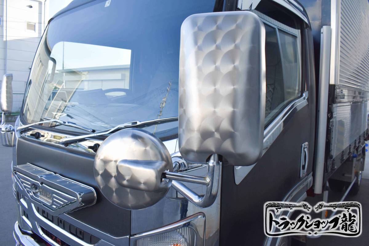 マツダ new タイタン 標準 ワイド H19.1- メッキ ミラーカバー 2t 標準キャブ ハイキャブ アンダー ミラー 140mm 複合曲面サイドミラー車 MAZDA TITAN LHR｜マツダ