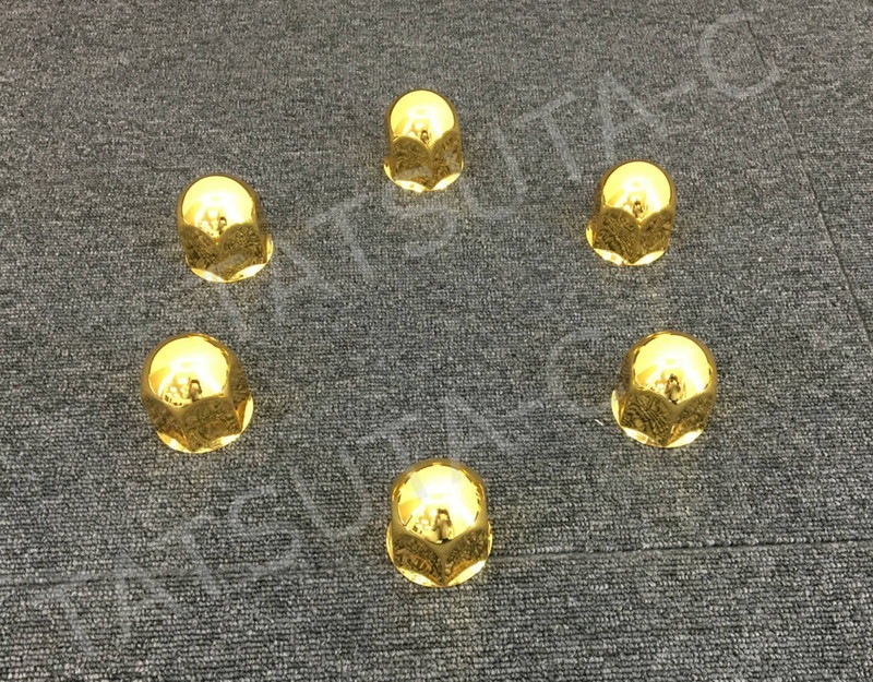 ステンレス ナットキャップ 32個セット JIS41mm 高さ51mm 金色 ゴールドメッキ 丸型 8穴用 G00217