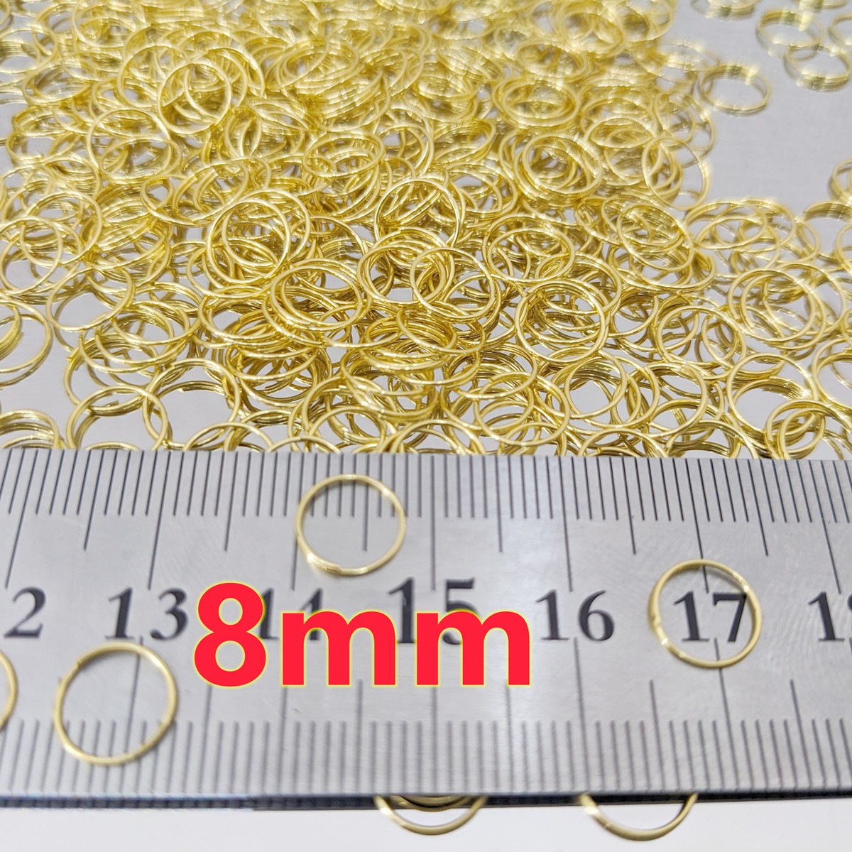 直径8ｍｍ シャンデリア補修 カスタムパーツ・Oリング・丸カンリング 100個