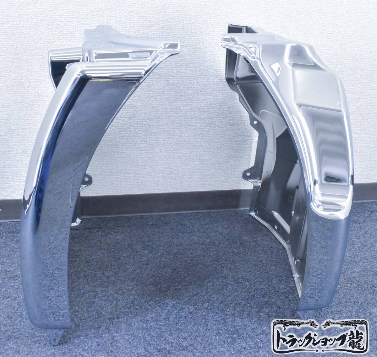 メッキ マッドガード フェンダー 交換式 左右セット 日野 エアループデュトロ H0819P