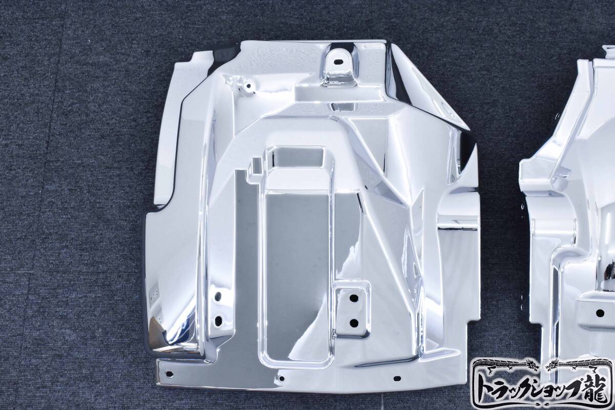 メッキ マッドガード フェンダー 交換式 左右セット 日野 エアループデュトロ H0819P