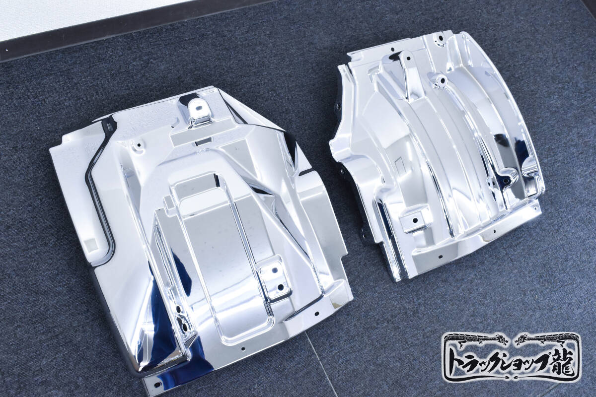 メッキ マッドガード フェンダー 交換式 左右セット 日野 エアループデュトロ H0819P