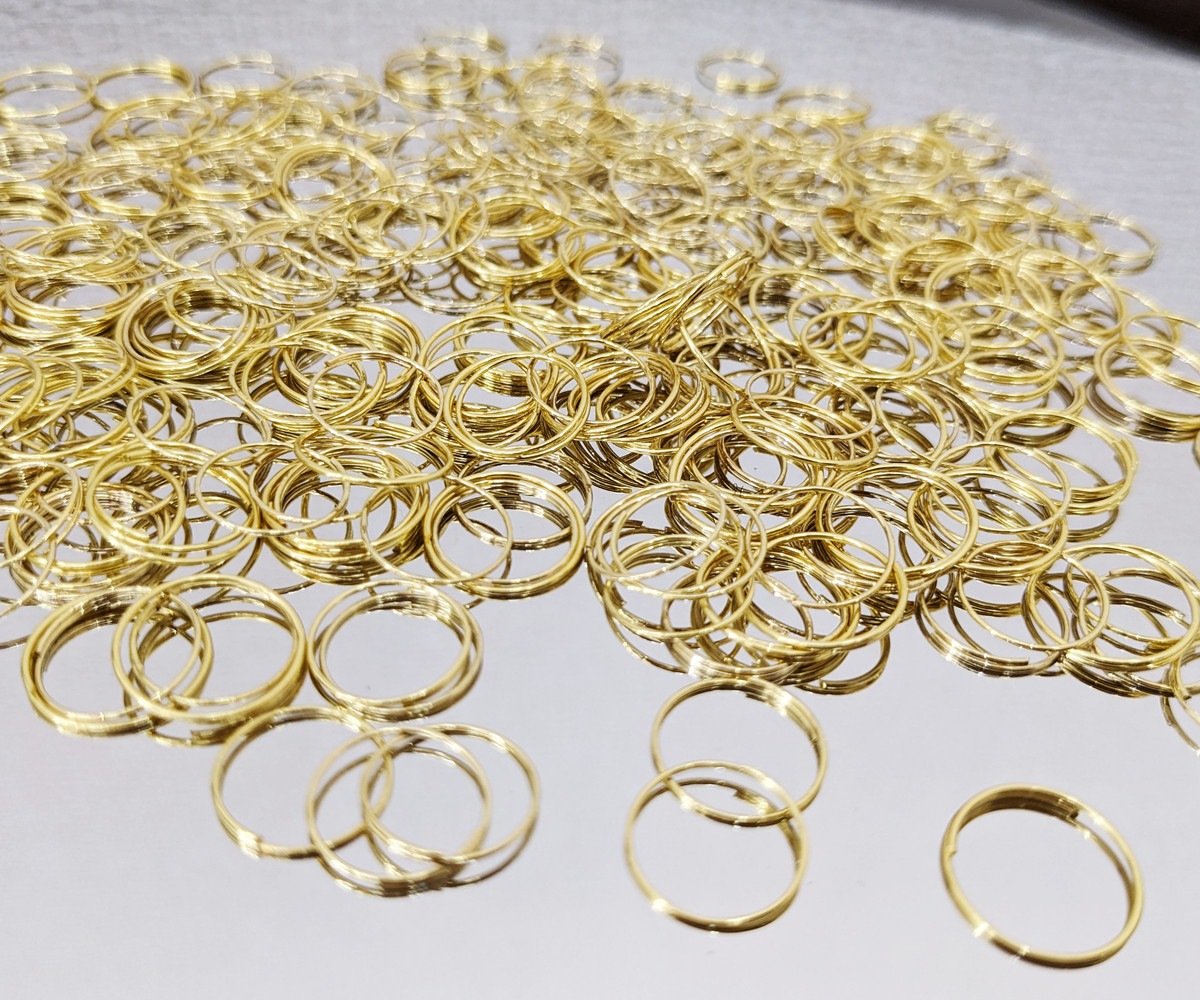 シャンデリア補修 10mm カスタムパーツ・Oリング・丸カンリング 100個 