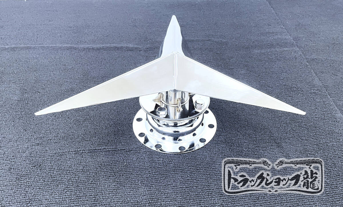 高品質メッキ リアハブキャップ＆取付ブラケット 19.5インチ JIS 10穴 4個組 日産UD ビッグサム 4軸低床用 G0206V