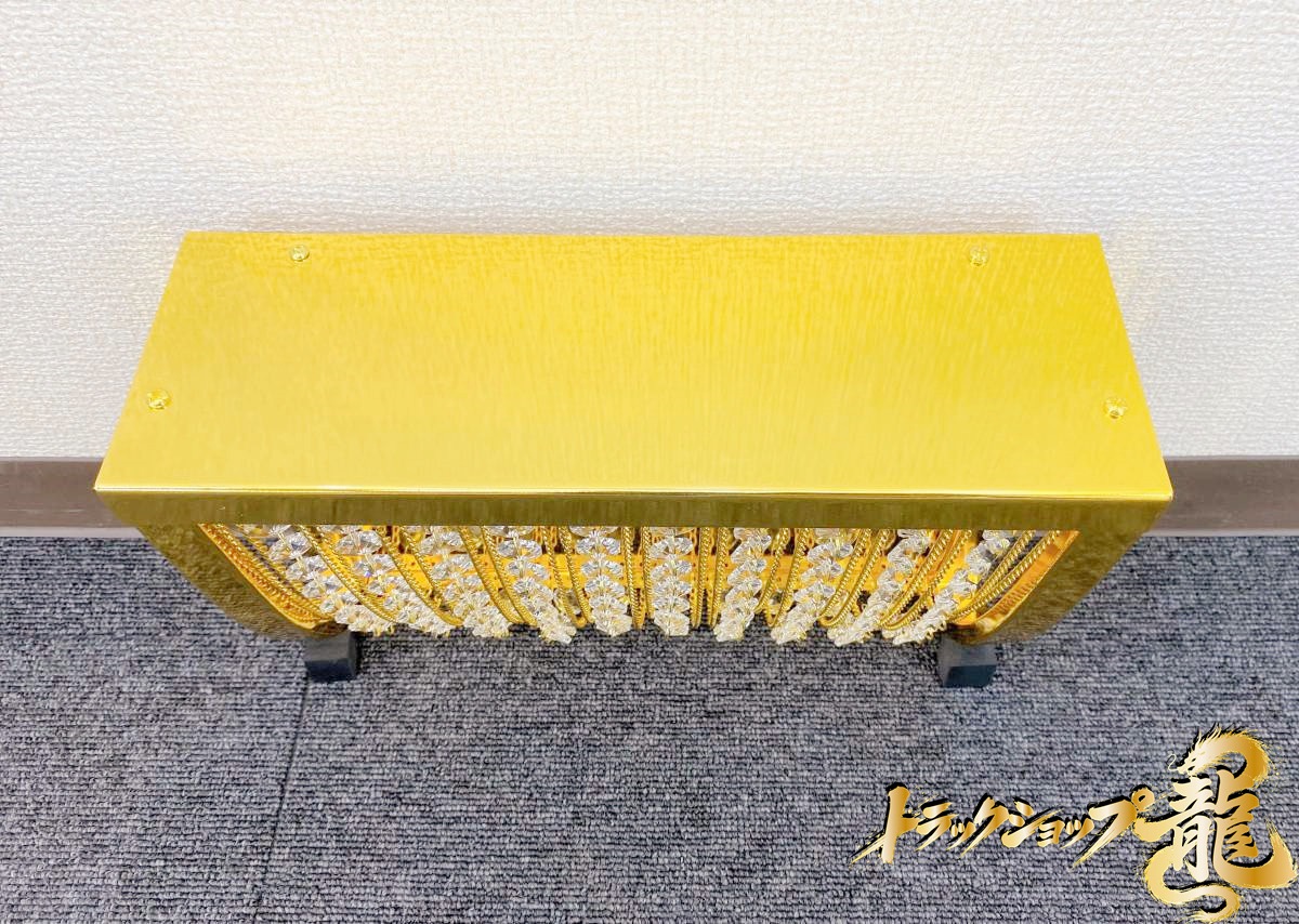 幅30cm壁掛シャンデリア ナイアガラシャンデリア 金メッキ BA15S口金