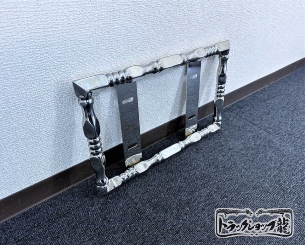ステンレス 小型/中型 ナンバー枠 25角オコシ 絞りパイプ 角パイプ