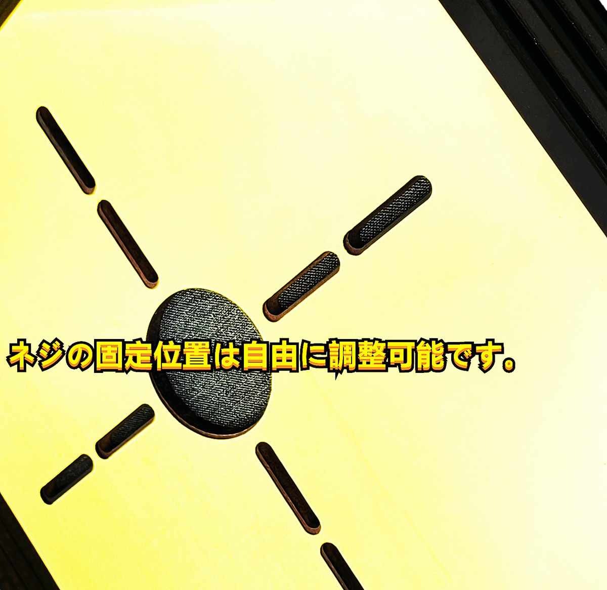 オリジナル！新入荷天吊り 内径約67㎝大 シャンデリア用 ゴールド真空メッキ木枠土台ダークブラウン デコトラ男の城観光バス 金華山 