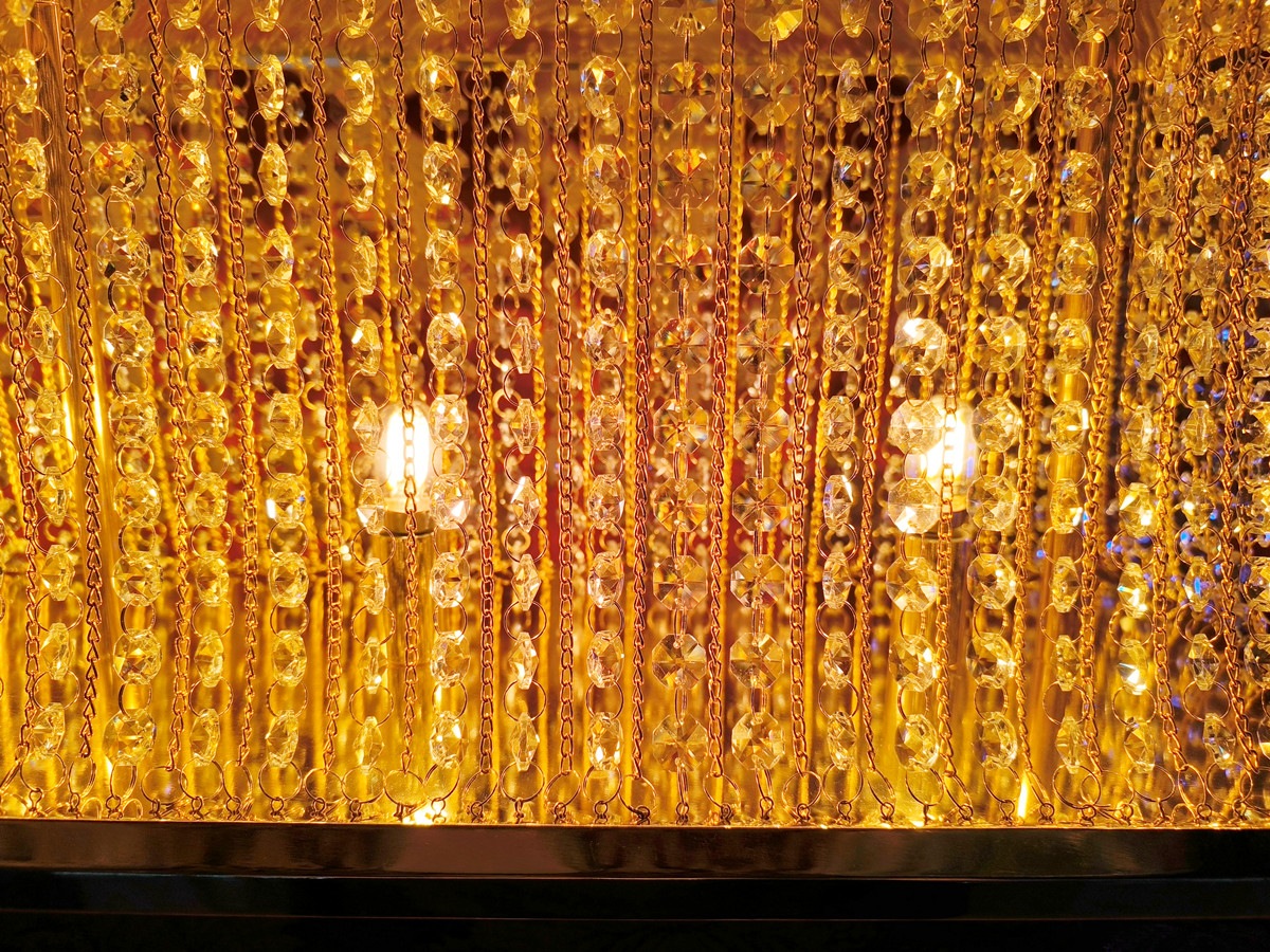 オリジナル 幅1200mm 富士型 スタンド ナイアガラ 置き型 シャンデリア