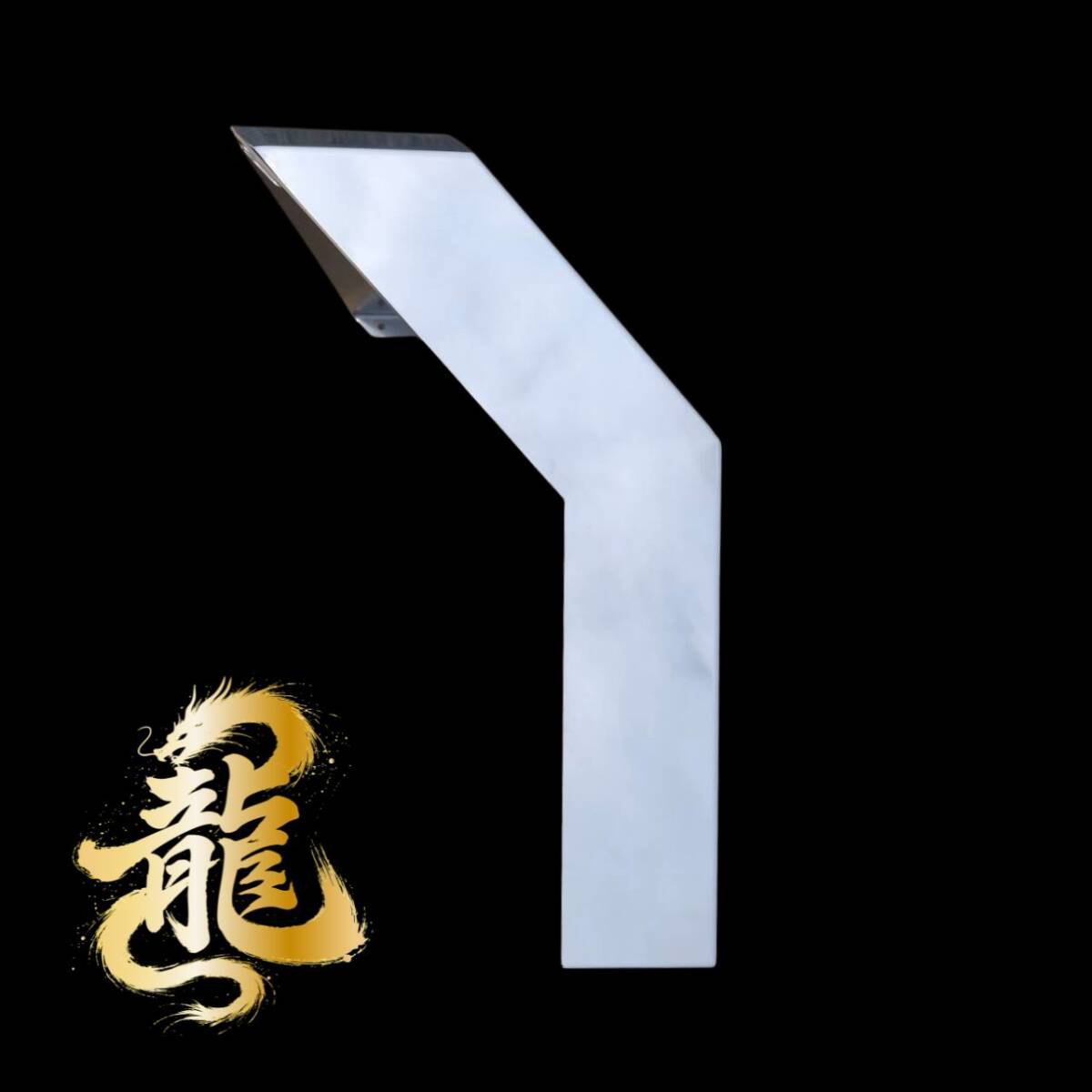 リアフェンダー 鏡面×鱗柄 左右4枚セット 大型 低床 ステンレス ハウスフェンダー バスフェンダー 泥除け T0233S