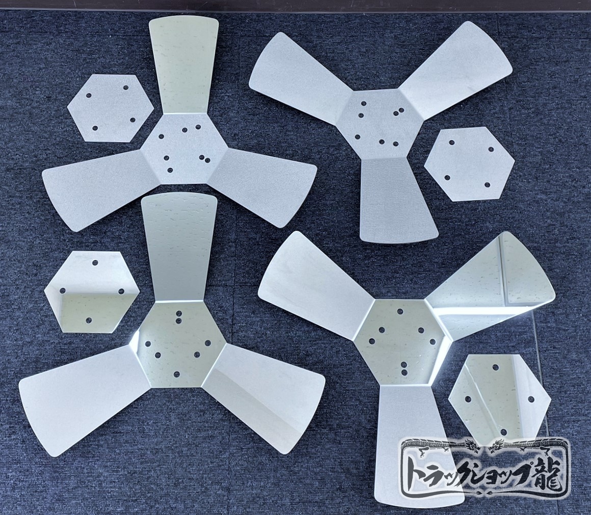 鏡面ステンレス 【22.5インチ】 プロペラ スピンナー 4個セット