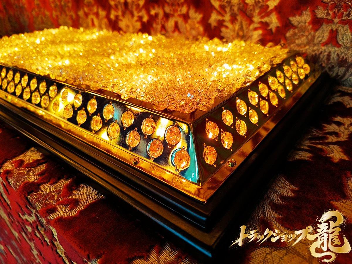 【訳あり品】幅80cm×40cm 天吊り 長方形型 シャンデリア 11-C8306S