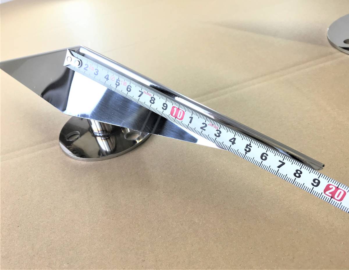 鏡面ステンレス 【16インチ】 一文字型 ホイールスピンナー 3穴 2個