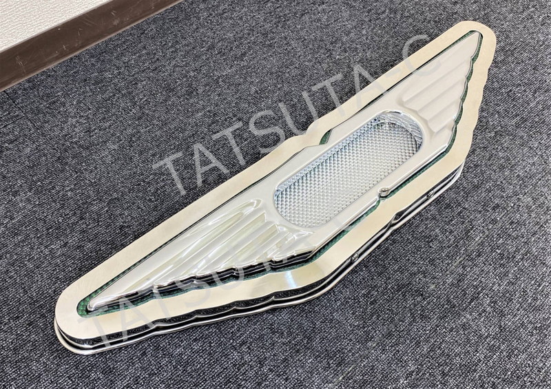 ステンレス 大型/超薄型 バスマーク アンドン 【鏡面】 厚み50mm 6mm丸