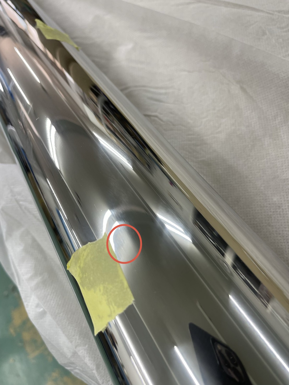 【訳あり品】 大型 ステンレス リアパイプバンパー 丸パイプ Φ100 トラック トレーラー T8402S