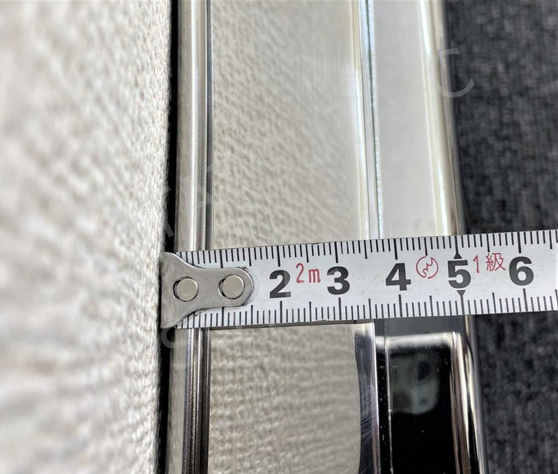 ステンレス 中型/超薄型 バスマーク アンドン 【鏡面】 厚み50mm 6mm丸