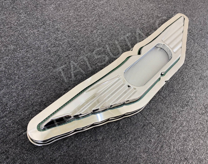 ステンレス 中型/超薄型 バスマーク アンドン 【鏡面】 厚み50mm 6mm丸