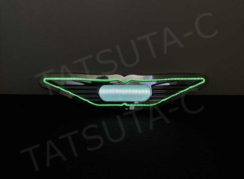 ステンレス 中型/超薄型 バスマーク アンドン 【鏡面】 厚み50mm 6mm丸