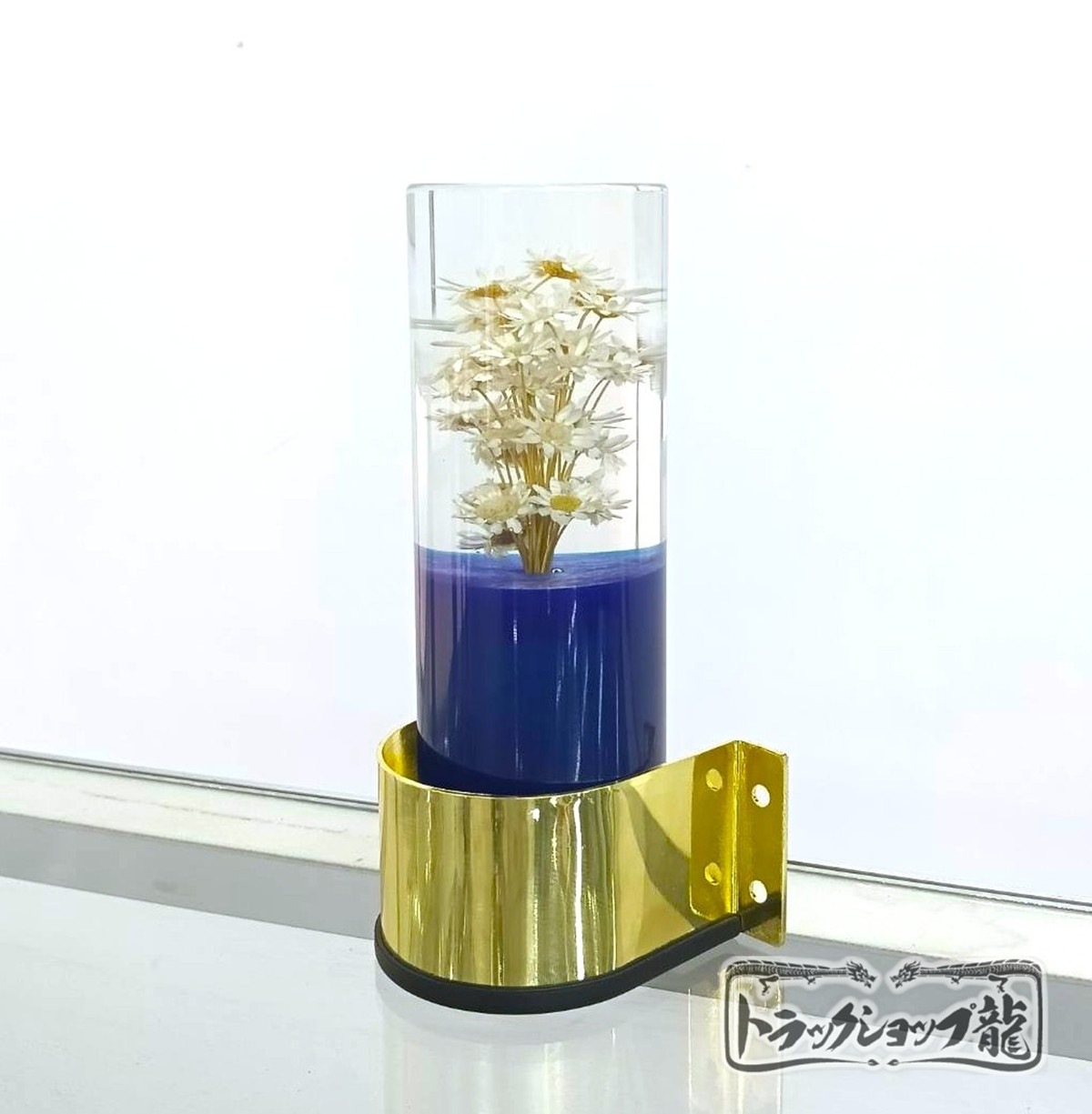 レトロ 水中花ライト 青 金メッキステー シャンデリア金華山デコトラC0771S レトロ 水中花ライト 青 金メッキステー 水中花ランプ マルチ