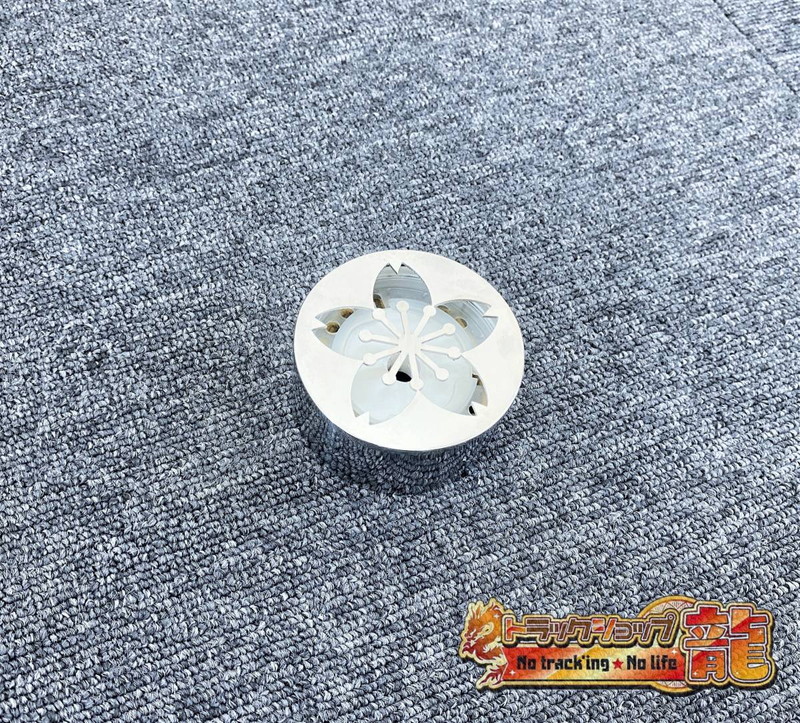 鏡面ステンレス 芳香剤カバー 10個セット 桜抜き サクラ柄/桜柄 エアースペンサー用 S0224D