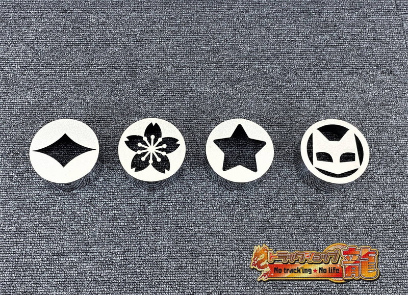 鏡面ステンレス 芳香剤カバー 10個セット 桜抜き サクラ柄/桜柄 エアースペンサー用 S0224D