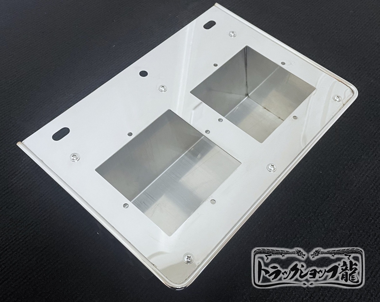 ステンレス 角型テールボックス 2連 テールランプ(小) 4個セット