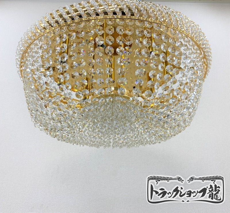☆デコトラ☆豪華シャンデリア☆600✕450☆男の城☆調光器付き 電球用 シャンデリア 調光器 12V 24V 20A トラック野郎 デコトラ