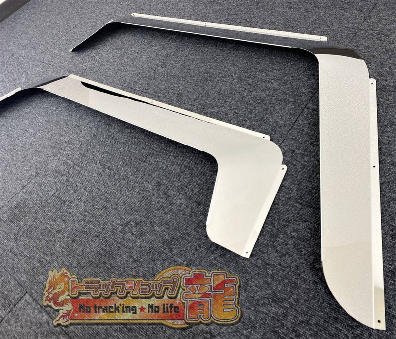 【訳あり品】 鏡面ステンレス ドアバイザー 左右セット いすゞ 07フォワード/07エルフ S8990S