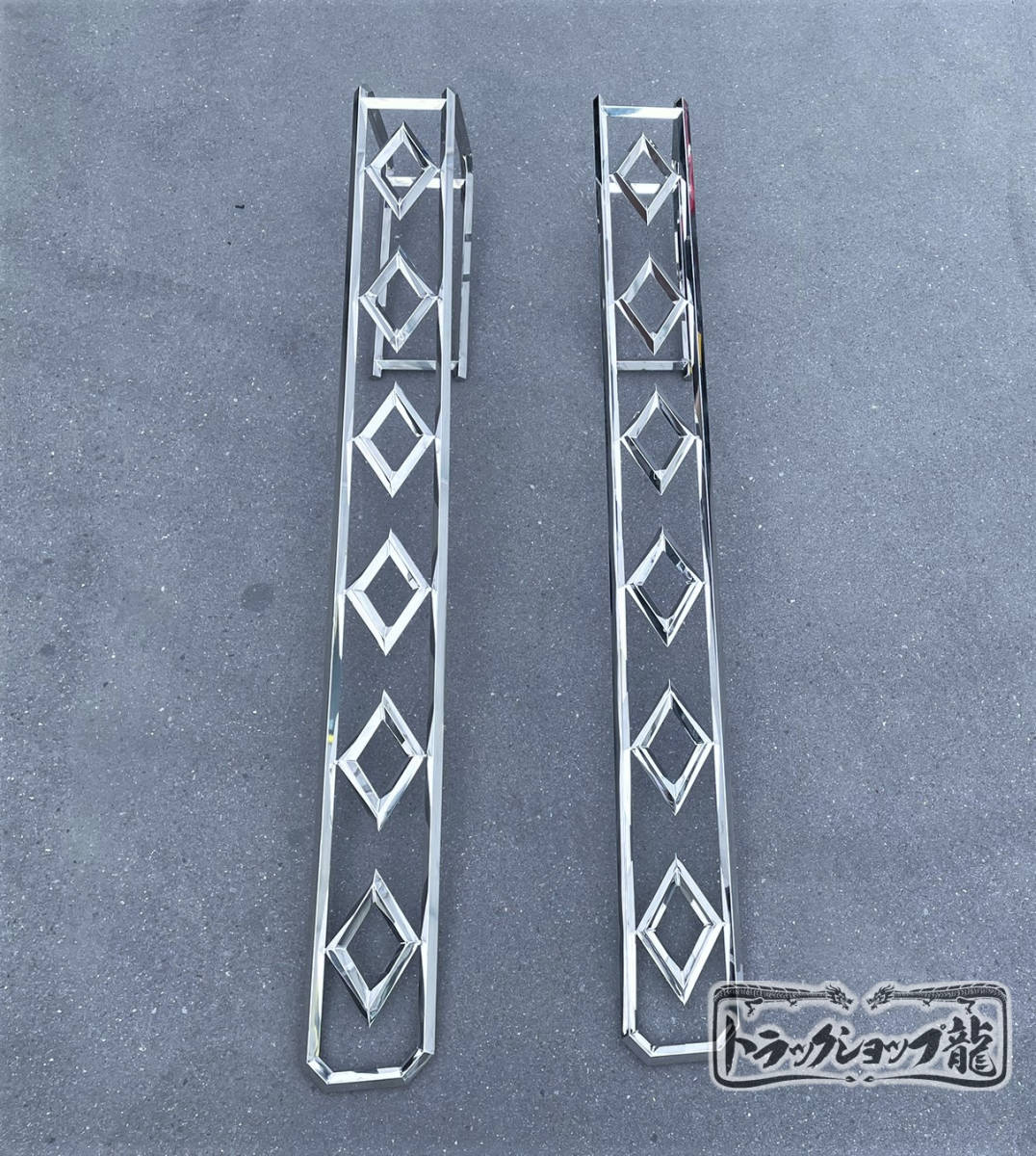 かつさあさん専用キャブ梯子 ステンレス キャブ梯子 2本セット 1.4m Φ12 丸パイプ リング