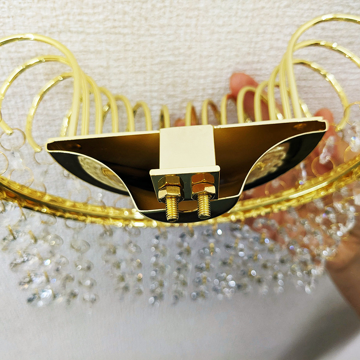 シャンデリア補修パーツ 金メッキ ガラスビーズ デコトラ サロンバス